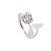 Anneau Donna Oro Femme in Or blanc Diamante DIAF2246.020